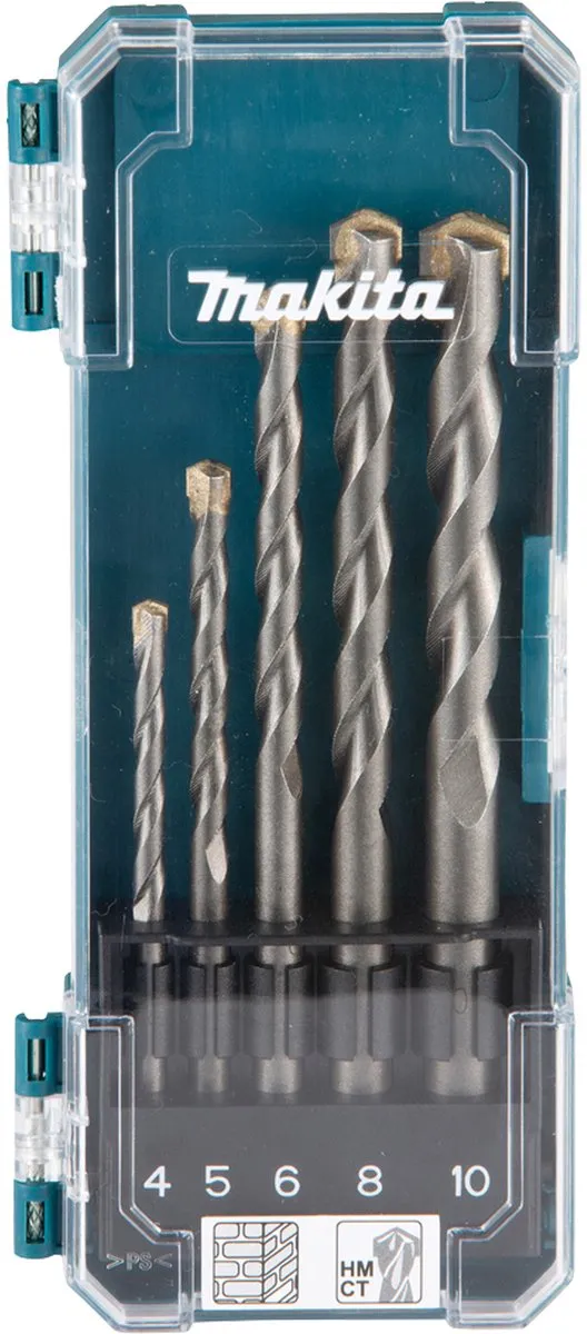 Makita Metselboren Set D-72877 - 5 Stuks 4-10mm