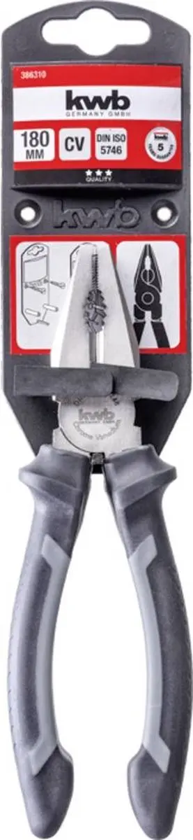 KWB Combinatietang 180mm DIN ISO 5746