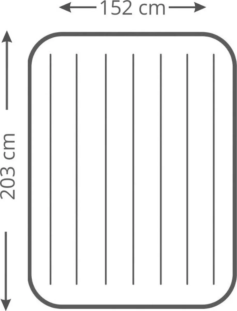 Intex PremAire I Luchtbed 2 Persoons - 203x152x46cm - Grijs