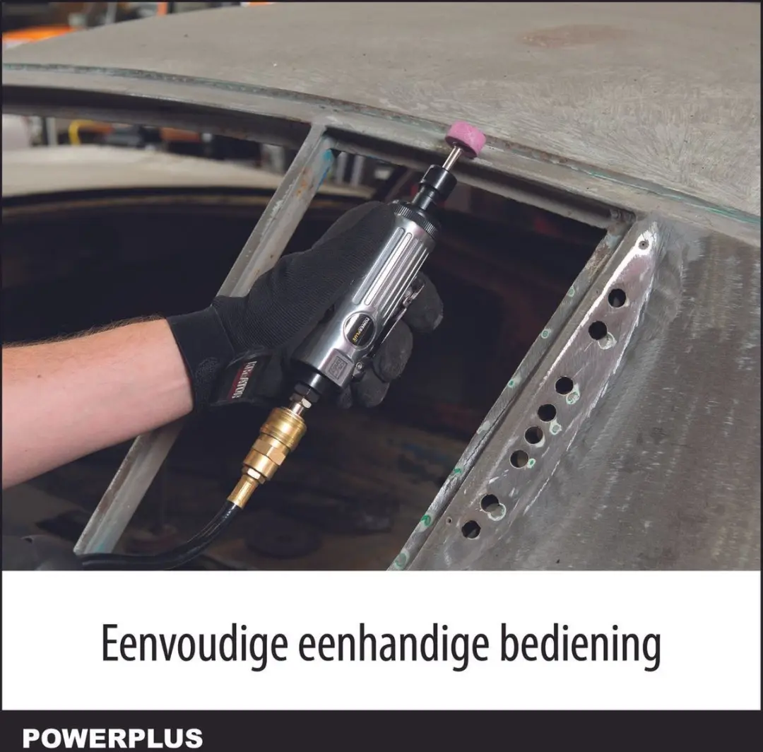 Powerplus POWAIR0011 Pneumatische Stiftslijper - 6.3 bar - 15-delig
