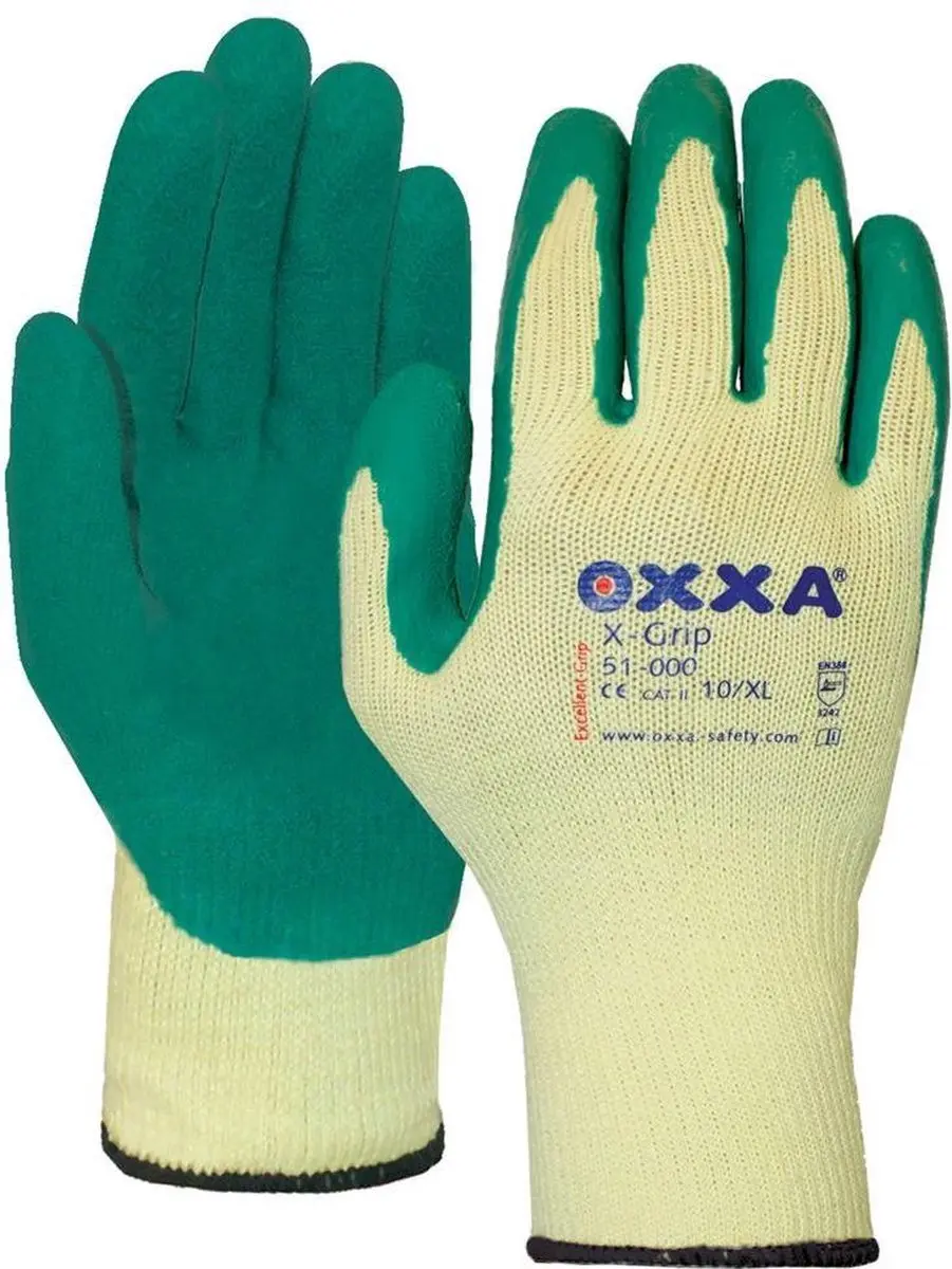 Oxxa X-Grip Werkhandschoen 51-000 - 8/M - Groen