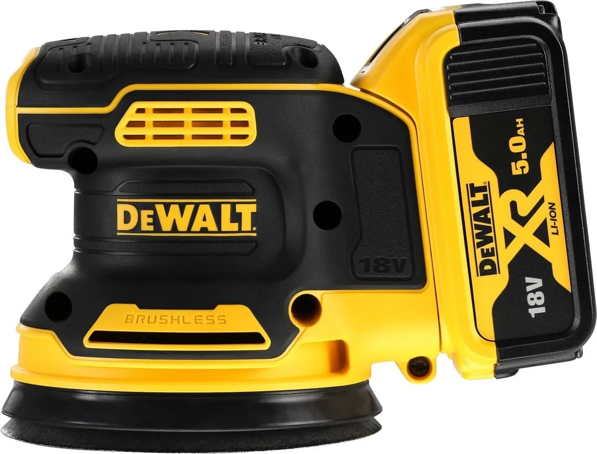 DeWalt DCW210P2 Excenterschuurmachine 18V - 2x 5.0Ah - 125mm