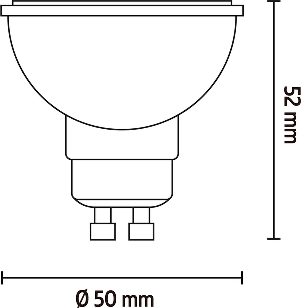 Calex Reflector LED Spot GU10 - 3 Stuks - 4.9W Warm Wit - afbeelding 4 van 6