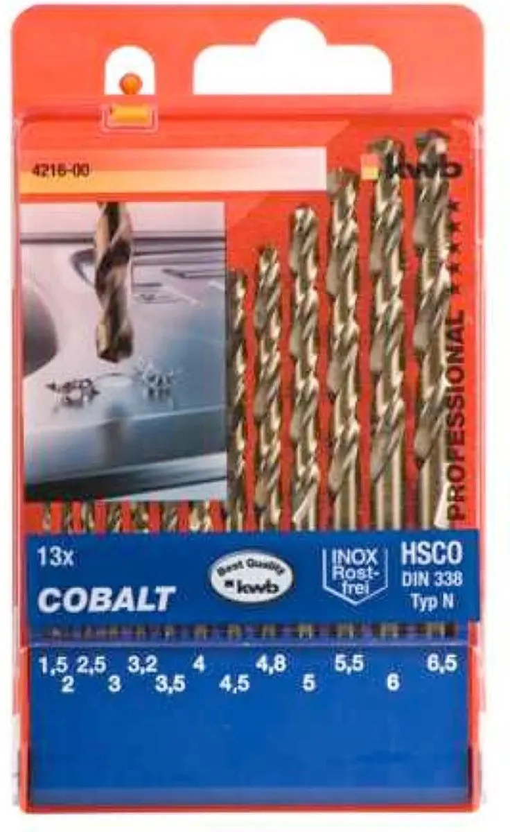KWB HSS Borenset 1-10mm - 10-delig