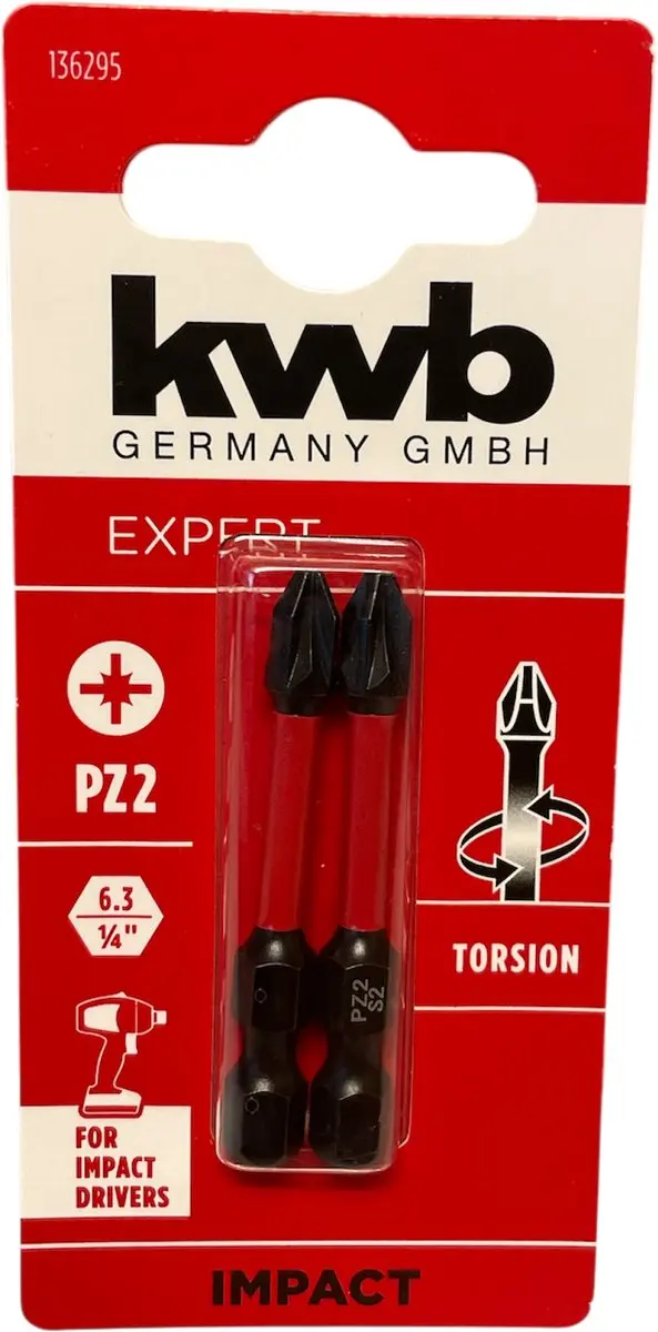 KWB 2 bitjes torsion 50 mm PZ2 s2