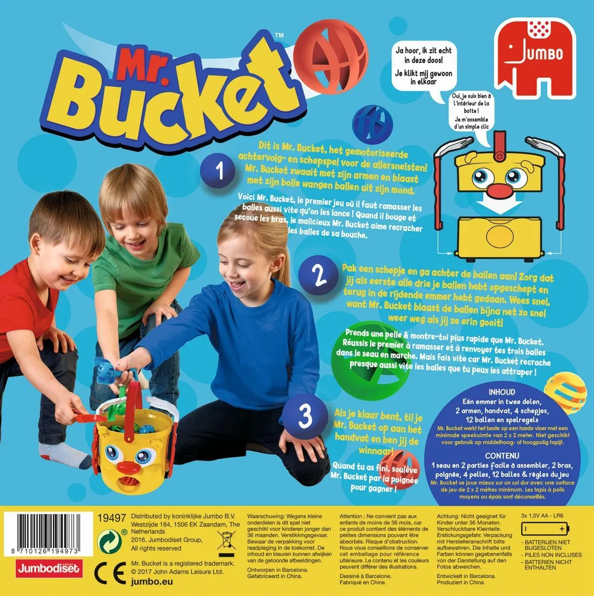 Jumbo Mr. Bucket Kinderspel - 4 Spelers