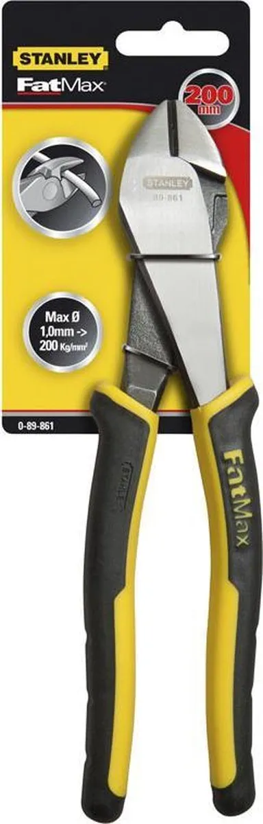 Stanley FatMax 180mm Kracht-Zijsnijtangen - Geel
