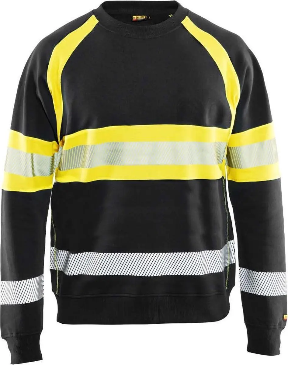 Blåkläder Sweater High Vis 3359-1158 - 4XL - Zwart/High Vis Geel
