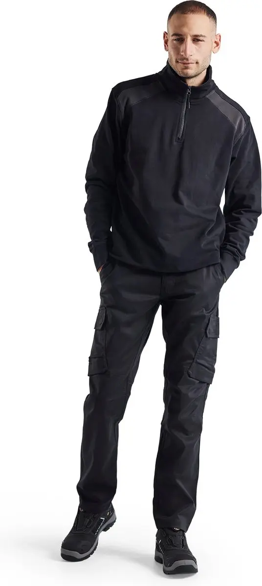 Blåkläder Sweatshirt 3353-1158 - Zwart/Donkergrijs - 4XL