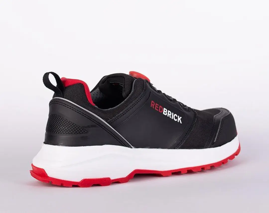 Redbrick Pulse Speed Lace Laag S3 32325 - Zwart/Rood - 40