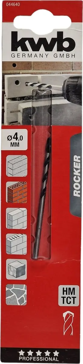 KWB Rocker Betonboor 4mm - Metaal - afbeelding 6 van 6