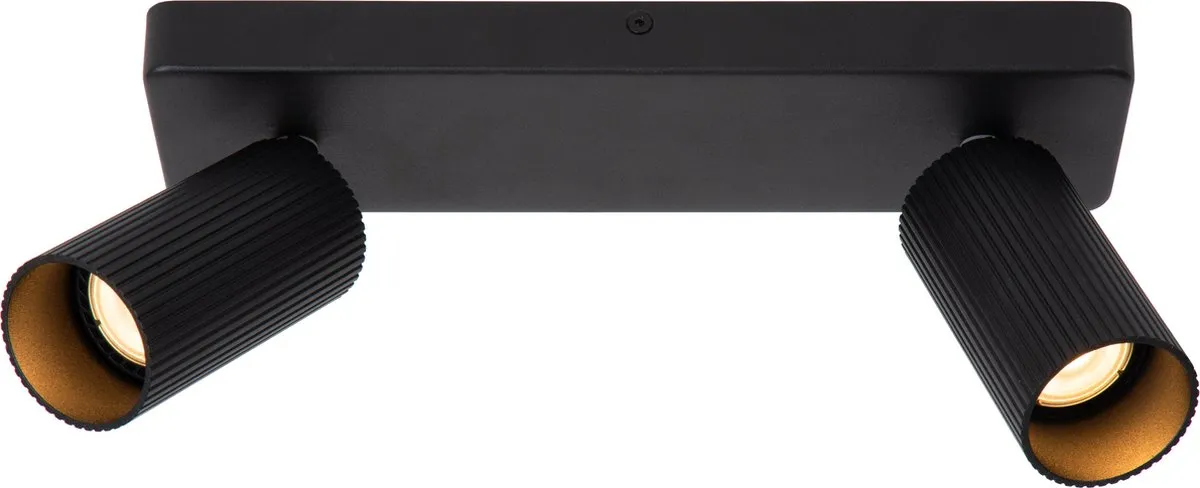 Lucide CLUBS Plafondspot 2xGU10 - Zwart