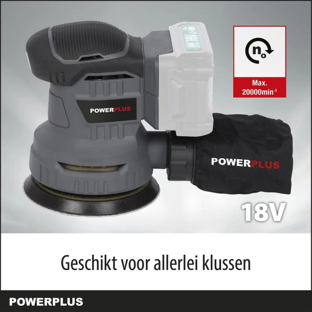 Powerplus POWEB4010 Excentrische Schuurmachine 125mm - 20.000 min⁻¹