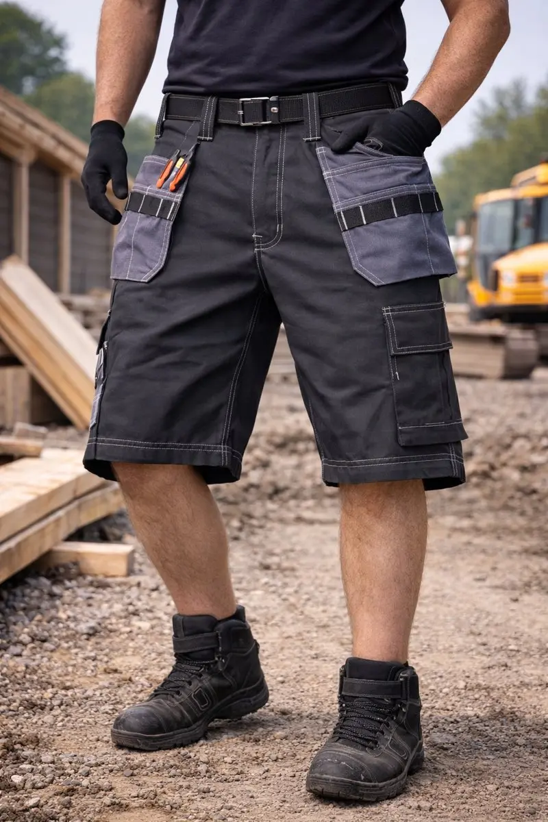 Helly Hansen West Ham Werkshort - Zwart/Grijs - Maat 56