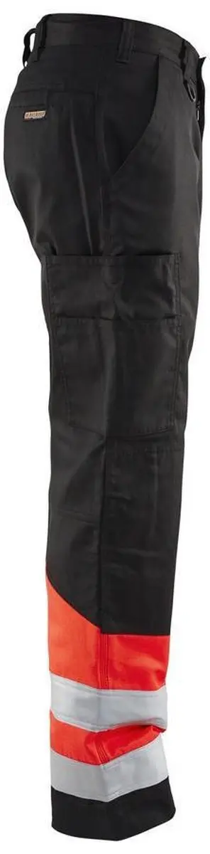 Blåkläder Werkbroek 1564-1811 - C54 - Zwart/High Vis Rood