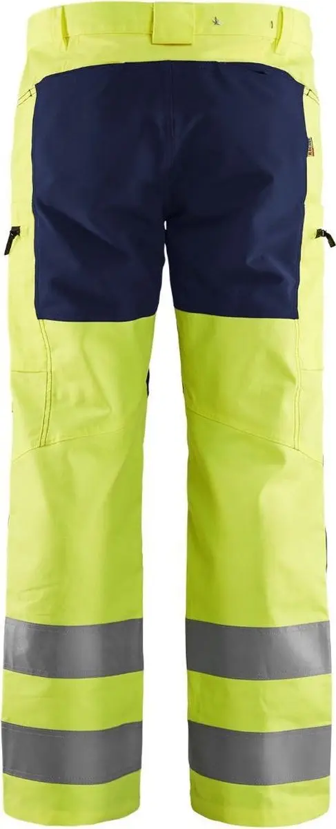 Blåkläder High Vis Broek 1585-1811 - 50 - Geel/Marineblauw