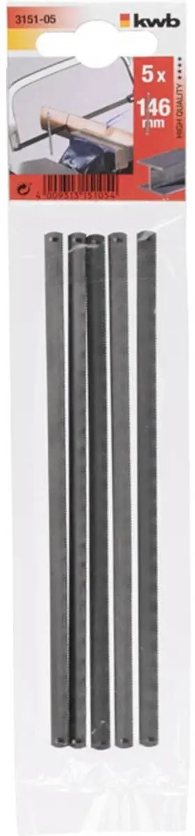 KWB Junior Zaagblad Metaal 146mm - 5 Stuks