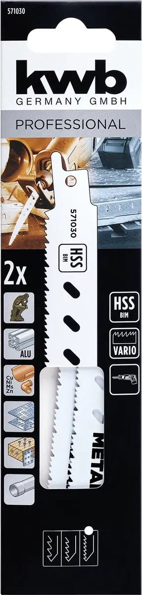 KWB Zaagblad Metaal 150mm - 2 Stuks