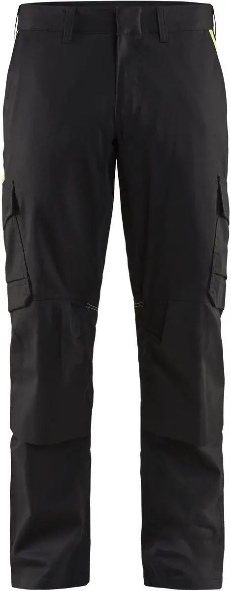 Blåkläder Industrie Werkbroek 1448-1832 - 64 - Zwart/High Vis Geel