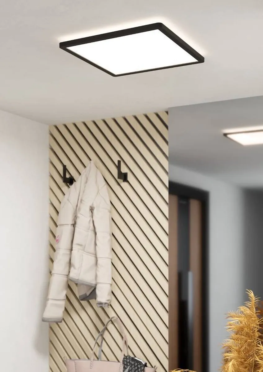 Eglo Minerario Plafondlamp LED 39cm - Zwart/Wit - afbeelding 6 van 6