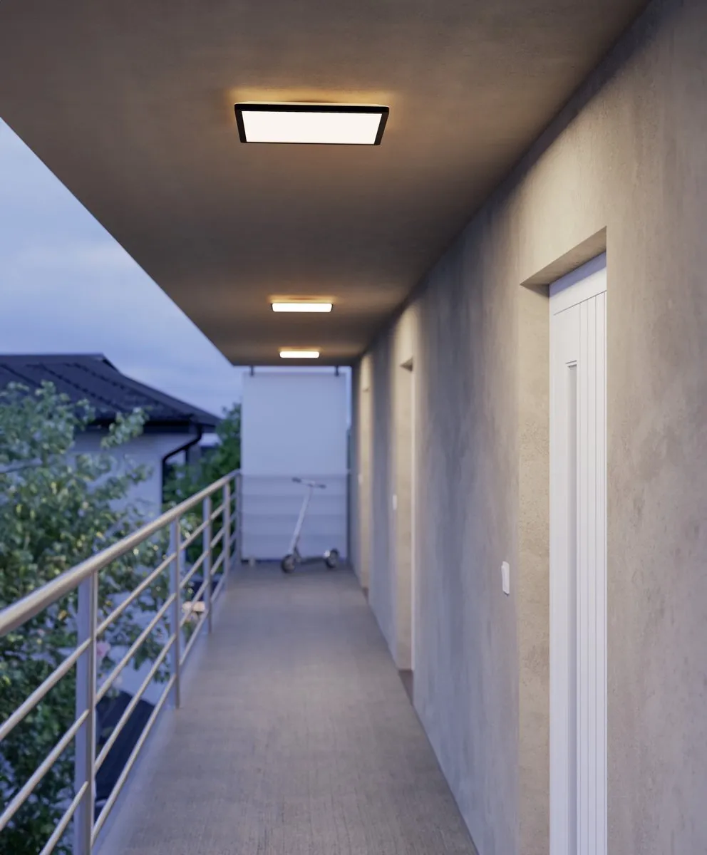 Eglo Minerario Plafondlamp LED 39cm - Zwart/Wit