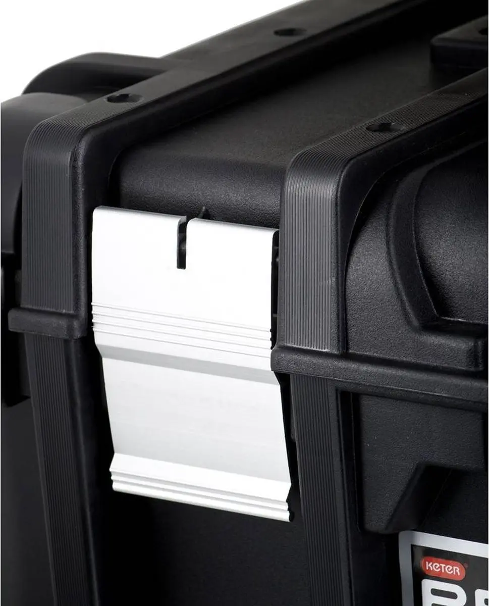 Keter Wide Toolbox 16 inch Gereedschapskoffer - 41,9x32,7x20,5cm - Zwart