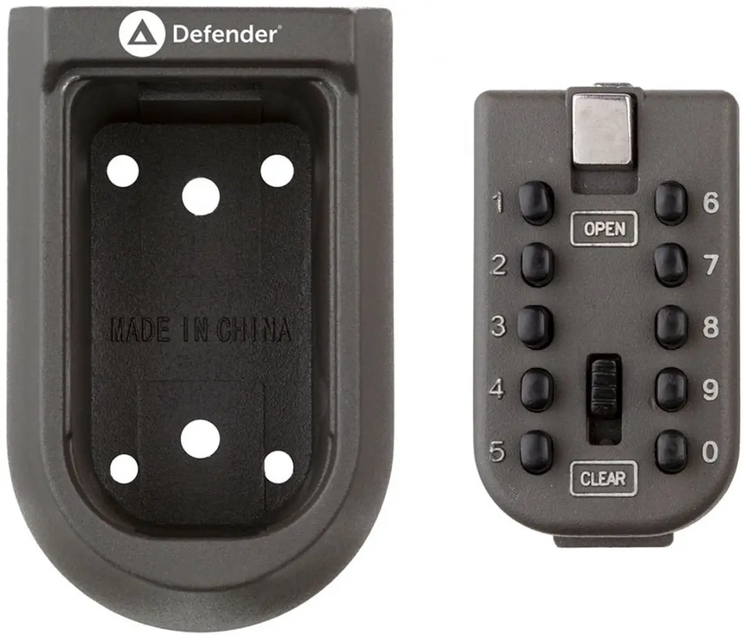 Defender Compact Key Safe - Cijferslot - Grijs