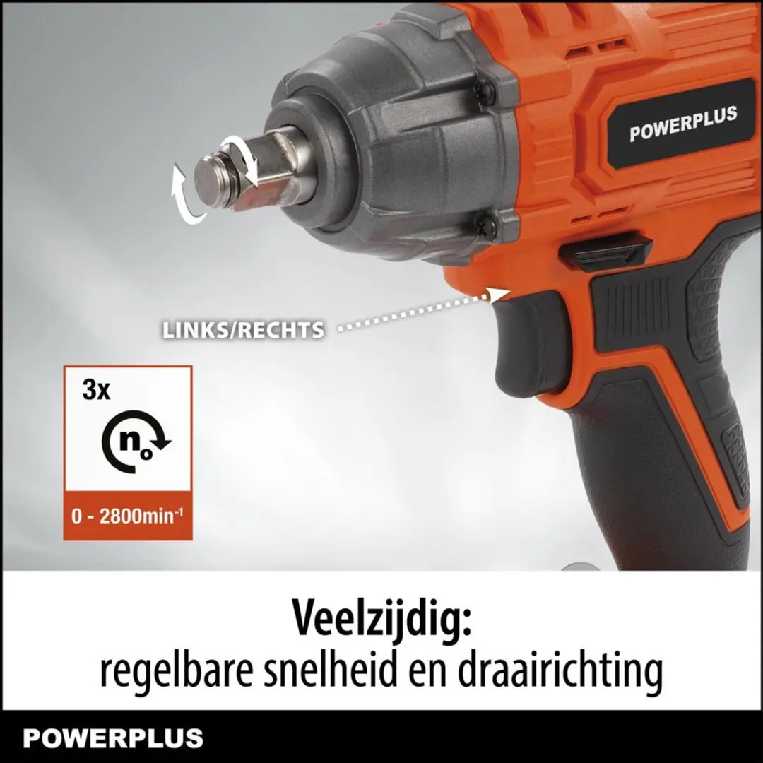Powerplus POWDPO2100 Slagmoersleutel 20V - 180Nm
