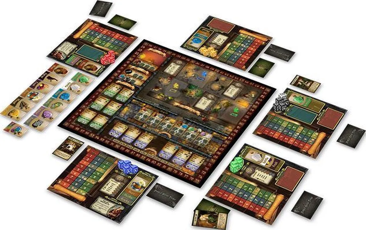 Asmodee Cavern Tavern - Worker Placement & Resource Management - 1 Speler