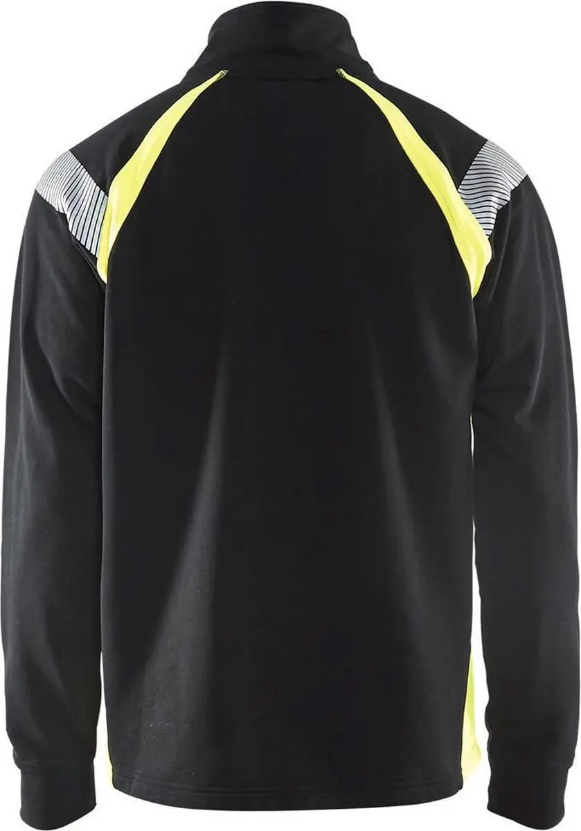 Blåkläder Sweatshirt Visible 3432-1158 - Zwart/High Vis Geel - XXXL