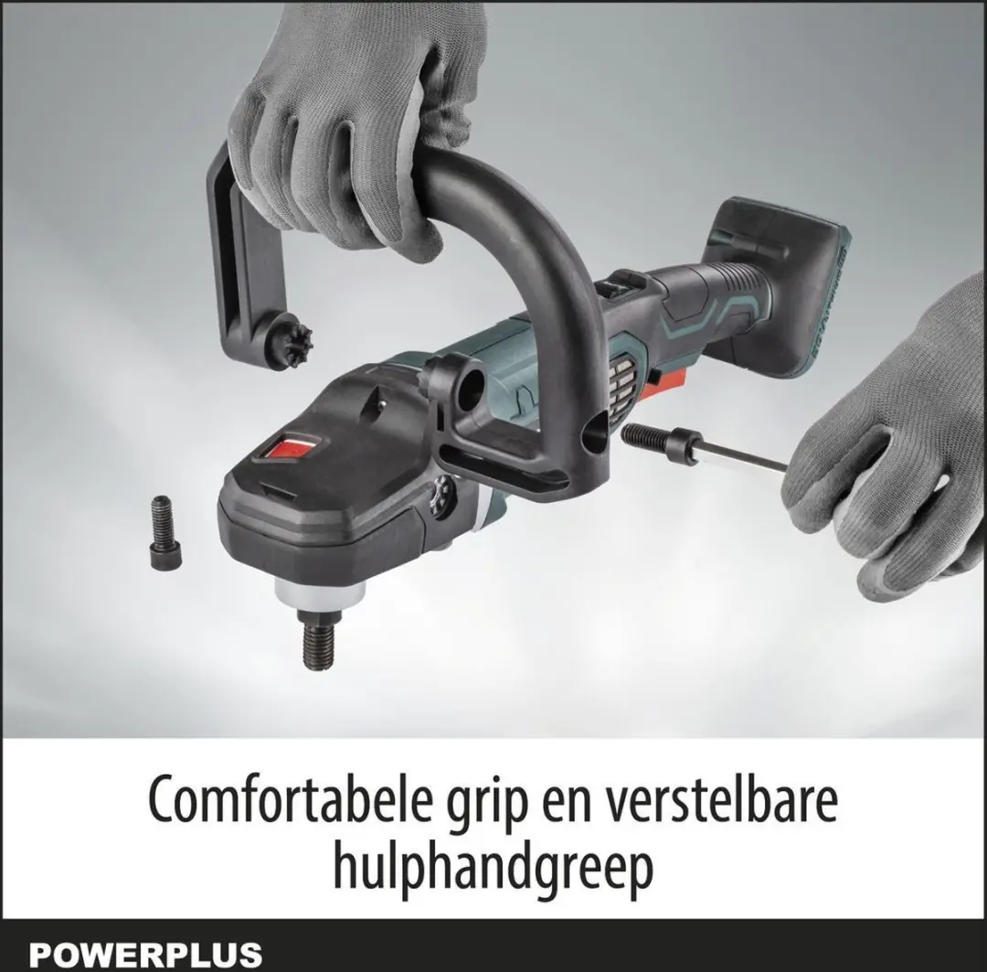 Powerplus POWPB40400 Haakse Poliermachine 180mm - 3 Accessoires