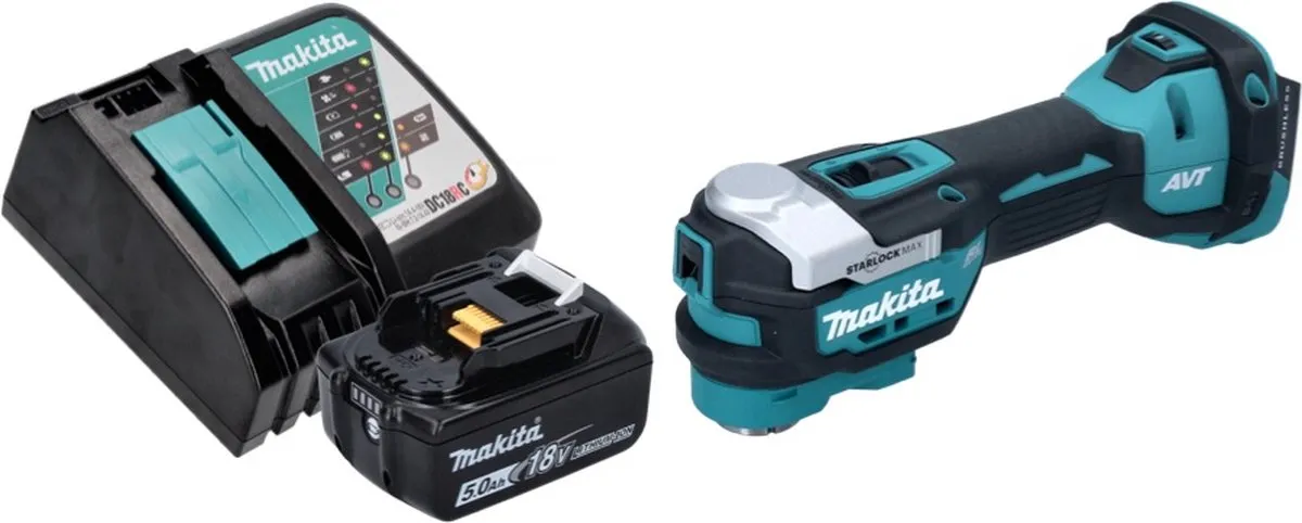 Makita DTM 52 RT1 Multifunctioneel Gereedschap 18V - 5,0Ah