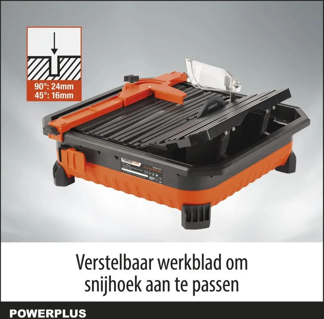 Powerplus Dual Power POWDP75100 Tegelsnijder - 110mm - Oranje - afbeelding 6 van 6
