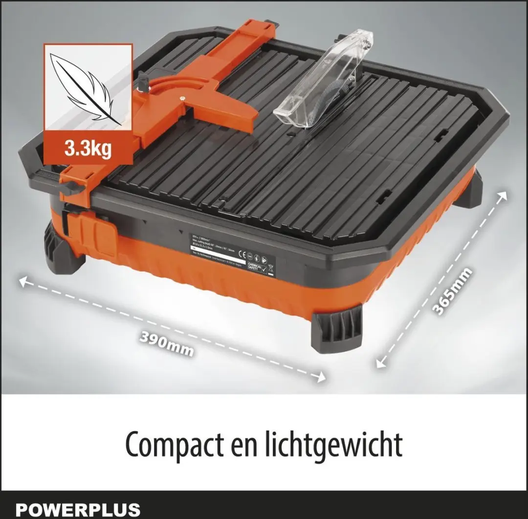Powerplus Dual Power POWDP75100 Tegelsnijder - 110mm - Oranje