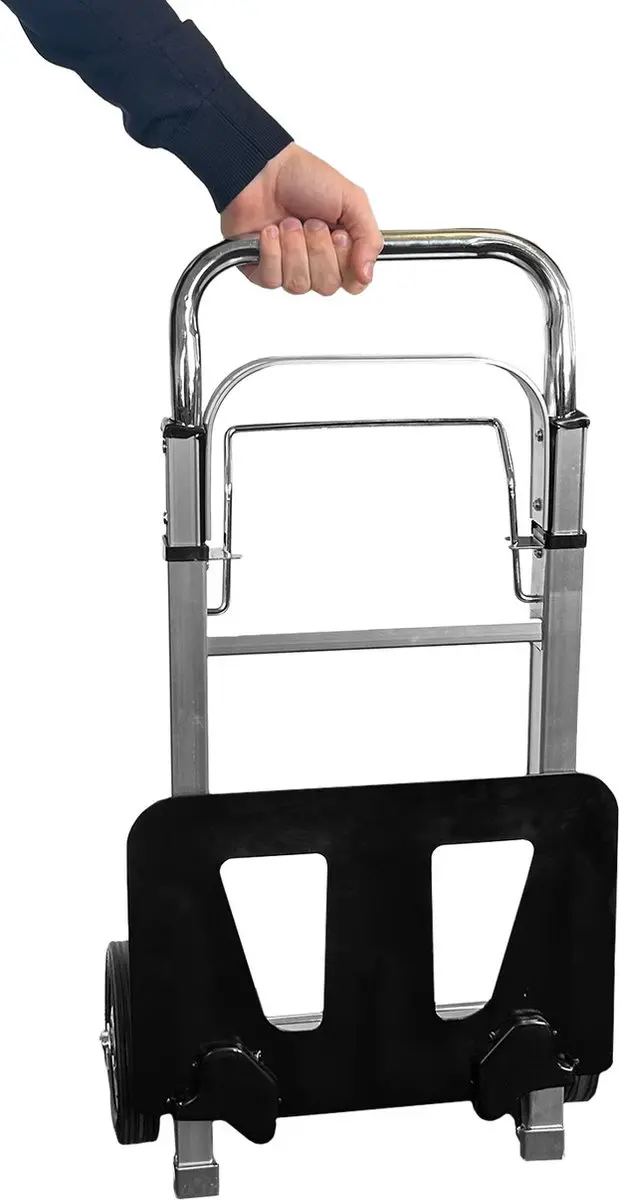 Kortpack Volledig inklapbare steekwagen 90kg - Zilver