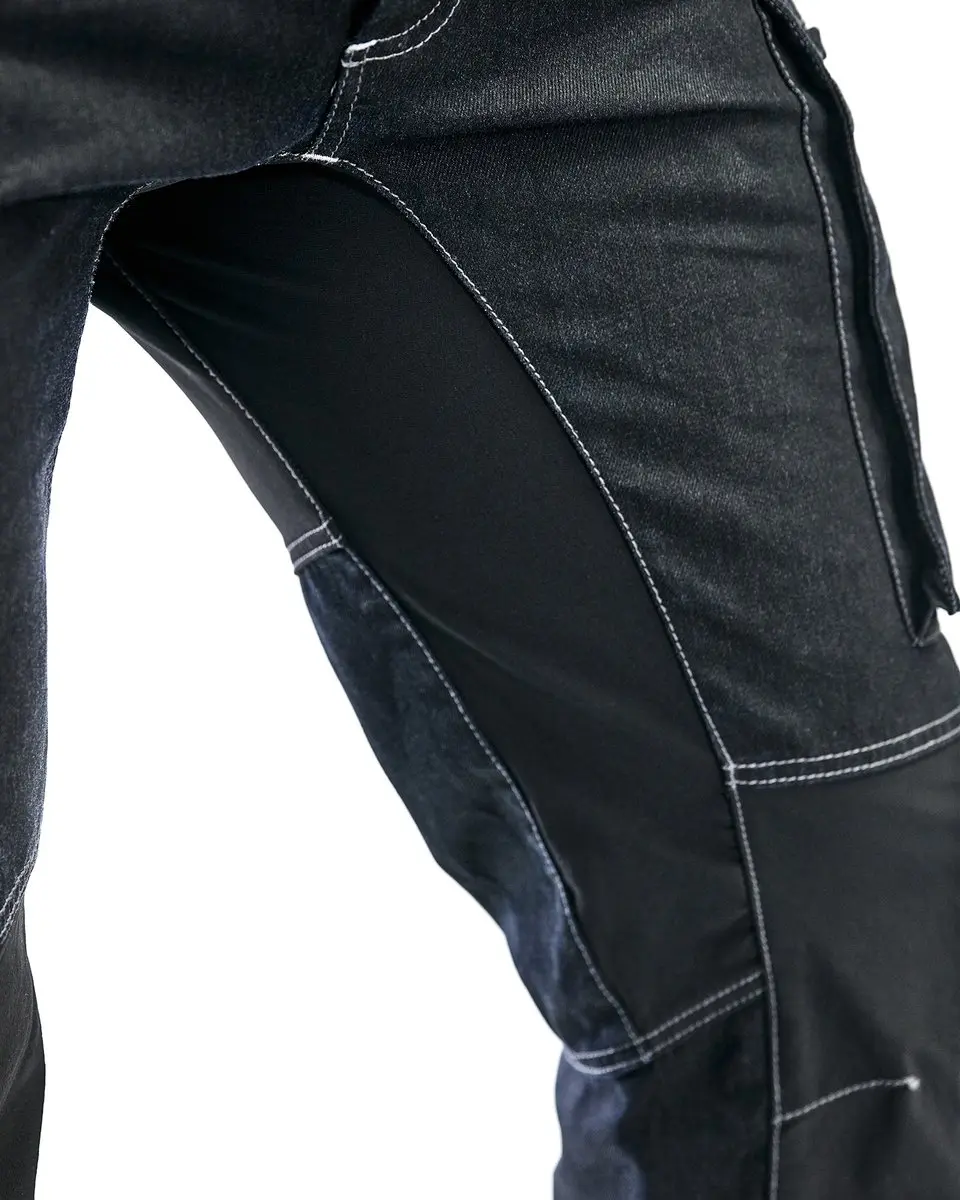Blåkläder Service Werkbroek Denim Stretch 1459-1142 - D124 Marineblauw/Zwart