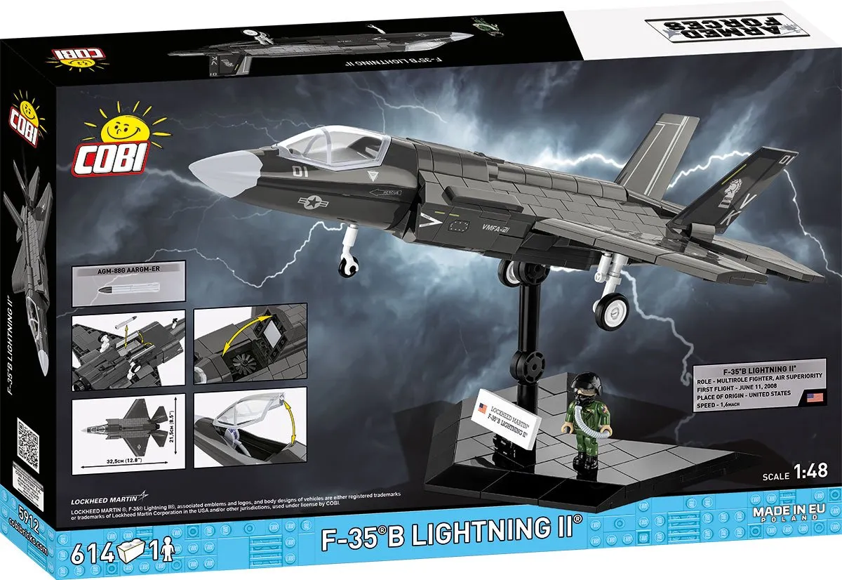 Cobi F-35B Lightning II Bouwset 614 Onderdelen - 1 Minifiguur