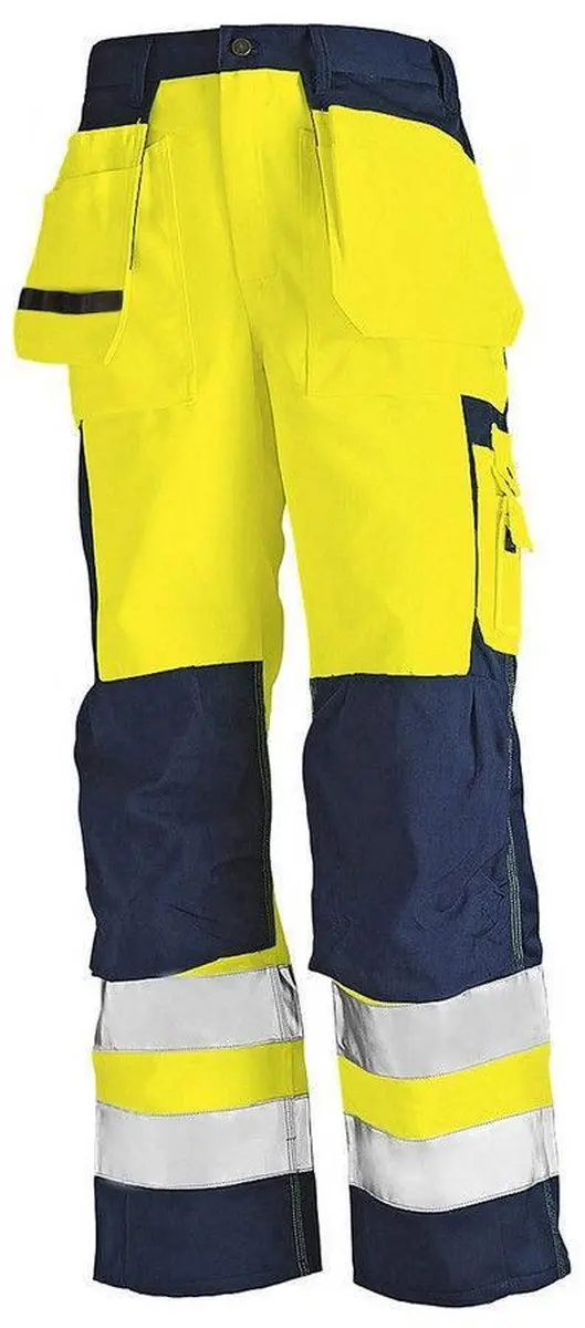 Blåkläder Werkbroek High Vis 1533-1860 - 52 - Geel/Marineblauw