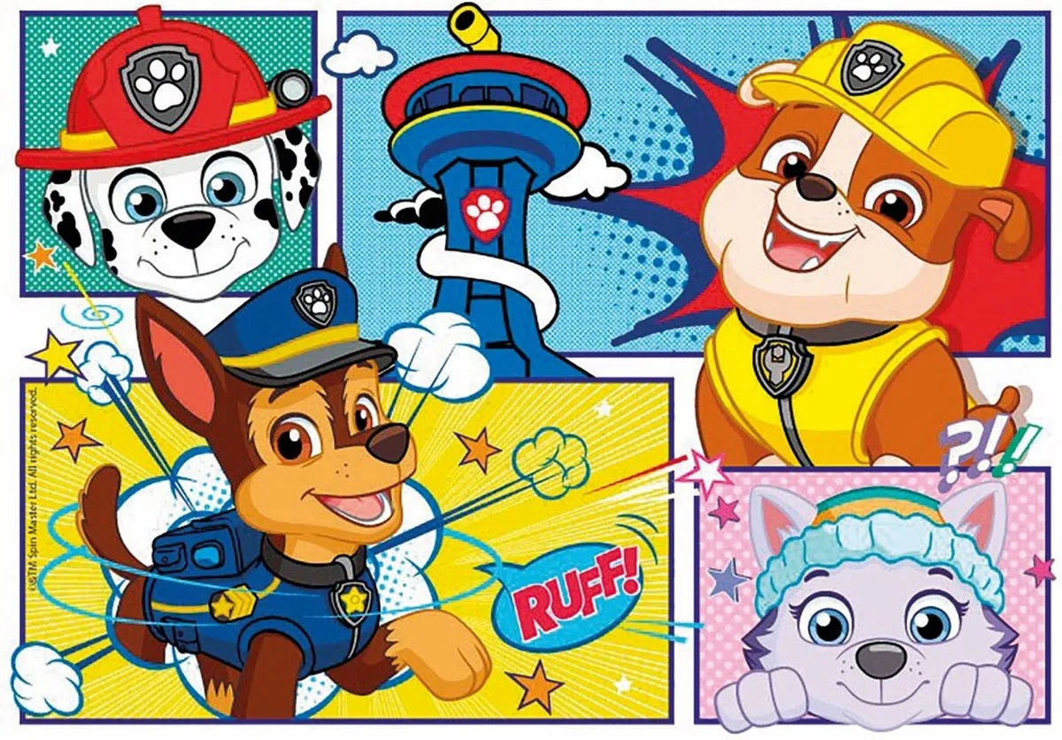 Clementoni Paw Patrol Puzzel - 2x20 Stukjes Blauw