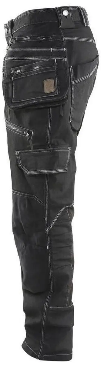 Blåkläder Baggy Denim Stretch X1900 Werkbroek - Zwart - Maat 84 - afbeelding 6 van 6