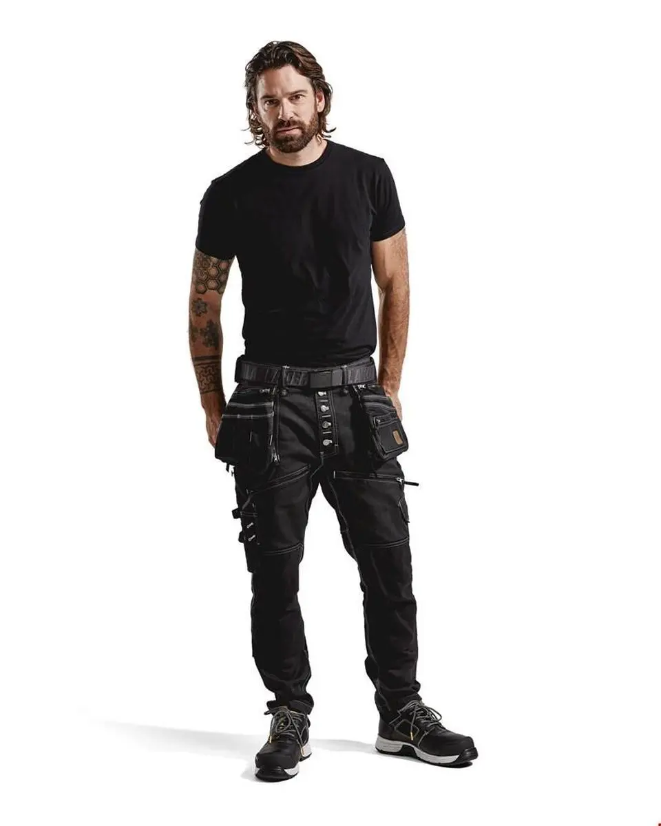 Blåkläder Baggy Denim Stretch X1900 Werkbroek - Zwart - Maat 84