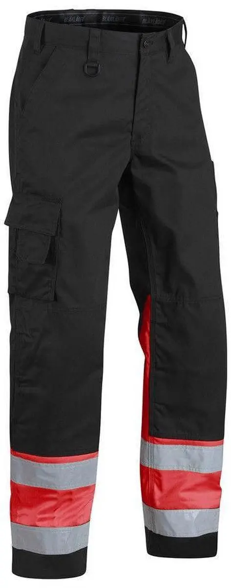 Blåkläder Werkbroek High Vis 1564-1811 D108 - Zwart/High Vis Rood