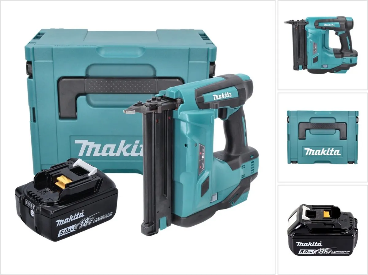 Makita DBN 500 T1J Accu-Klemspijkermachine 18V