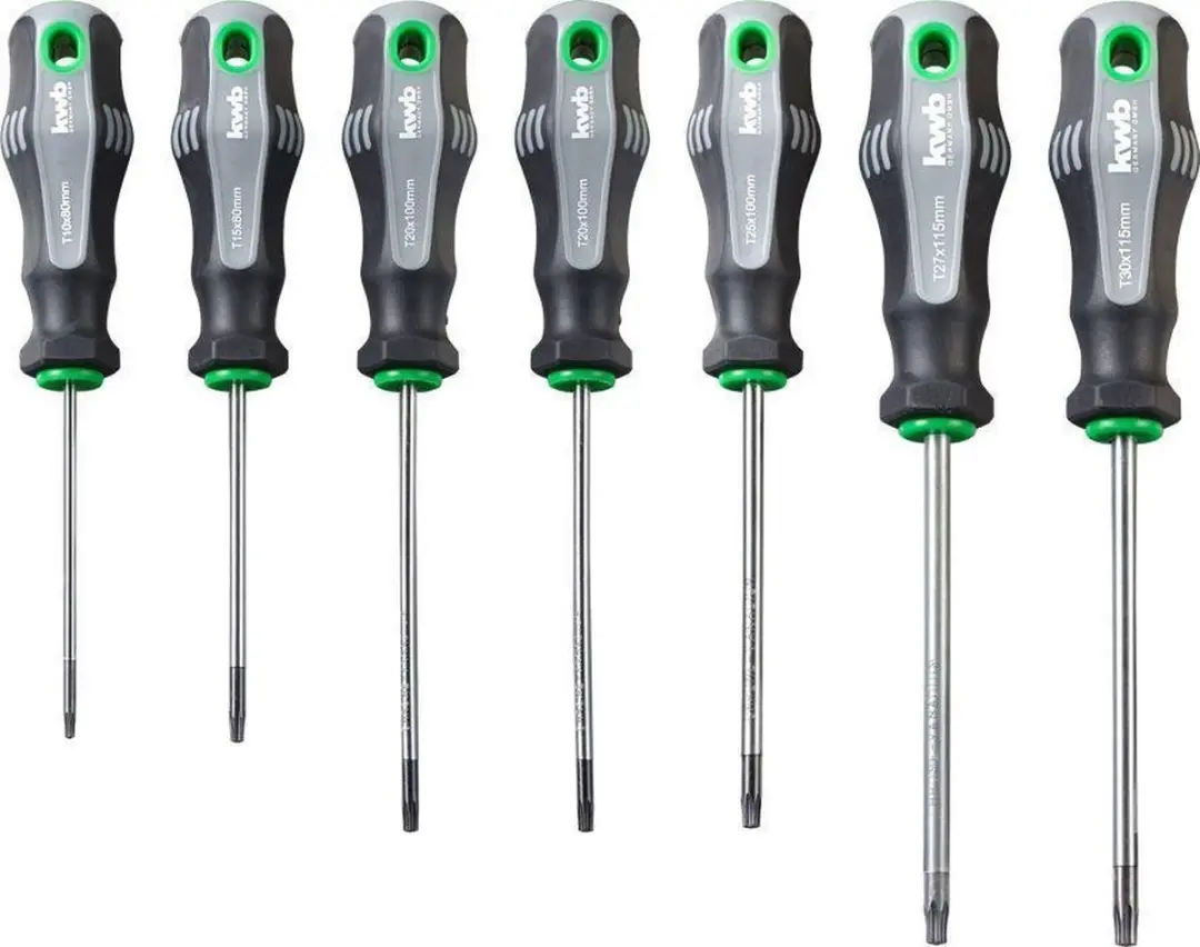 KWB Schroevendraaierset 6-delig - T10/T15/T20/T25/T27/T30