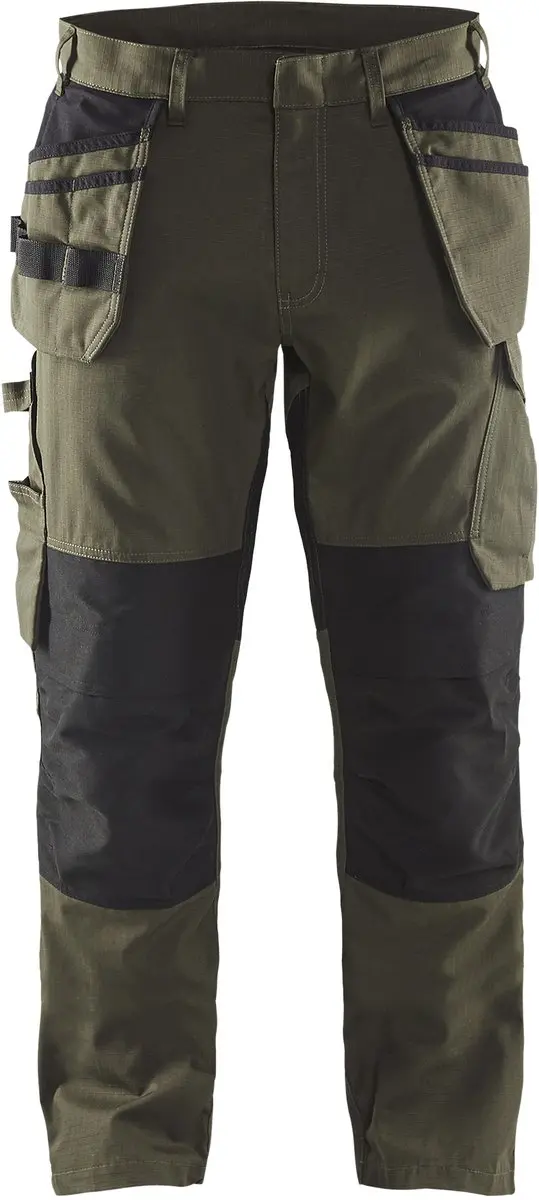 Blåkläder Service Werkbroek Stretch 1496-1330 - 58 - Groen/Zwart