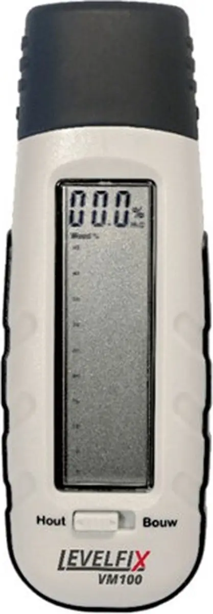 Levelfix VM100 Vochtmeter - Zwart/Wit