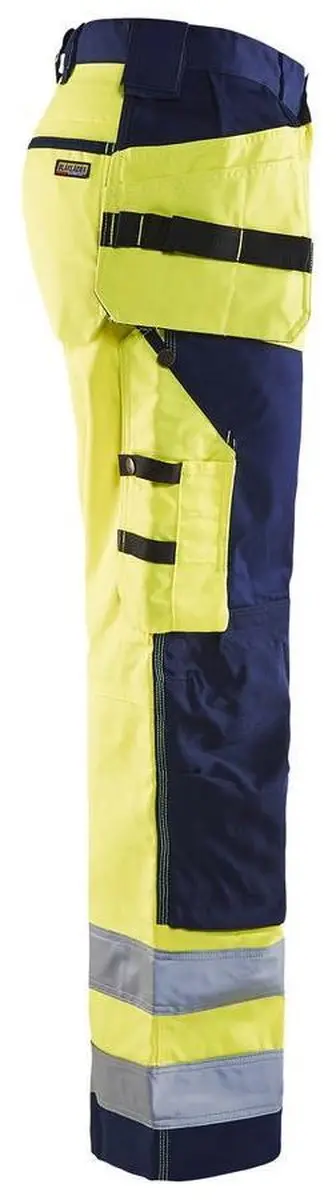 Blåkläder Werkbroek High Vis 1568-1811 - 56 - Geel/Marineblauw