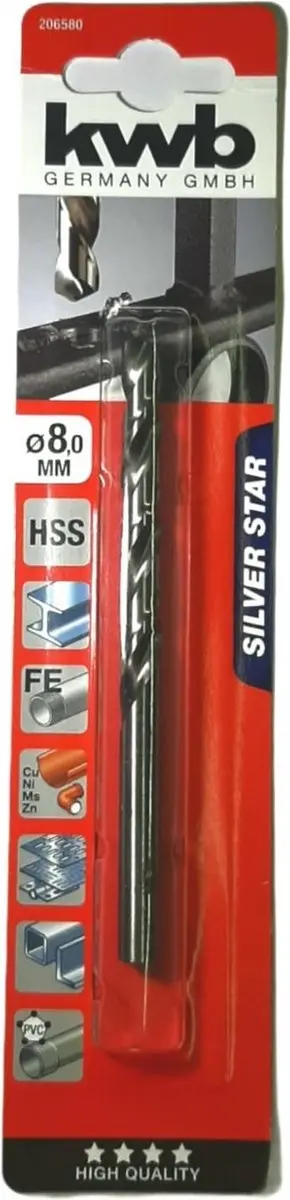KWB Metaalboor HSS 8mm