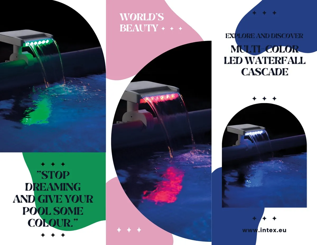 Intex Multi-Color LED Waterval Cascade - Zwembad