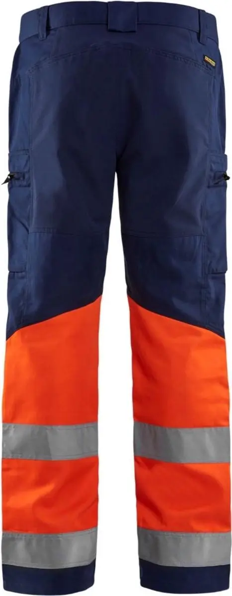 Blåkläder Werkbroek High Vis 1551-1811 - Marineblauw/Oranje - Maat 150